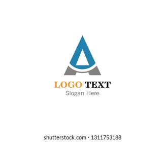 Abstract A letter logo template design