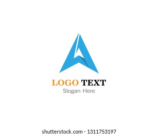 Abstract A letter logo template design