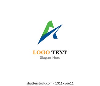 Abstract A letter logo template design