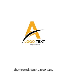 Abstrakt Design einer Brieflogo-Vorlage