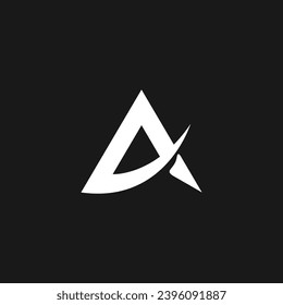 abstract letter A logo template design 