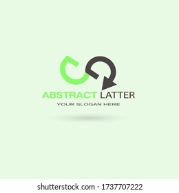 Abstract Letter Logo Template in Initial AD Vector illustration.EPS 10.

