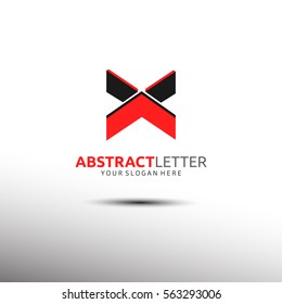 Abstract Letter Logo Template in Initial X. Vector illustration