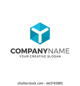 Abstract Letter Logo Template Initial Y