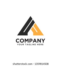 abstract letter A logo template, vector file eps 10, text and color is easy to edit