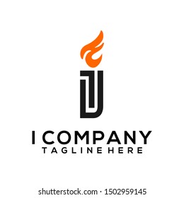 Abstract Letter I Logo Template Vector. Alphabet Logo Concept
