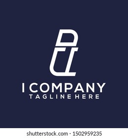 Abstract Letter I Logo Template Vector. Alphabet Logo Concept