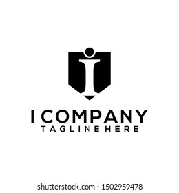 Abstract Letter I Logo Template Vector. Alphabet Logo Concept