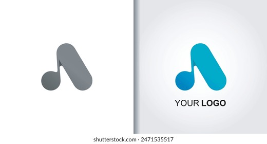 Abstrakter Buchstabe A Logo Vorlage Vektorgrafik