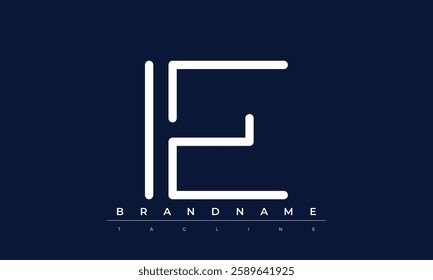IE Abstract letter logo. This logo icon incorporate with abstract shape in the creative way