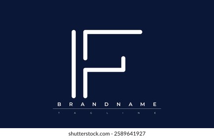 IF Abstract letter logo. This logo icon incorporate with abstract shape in the creative way