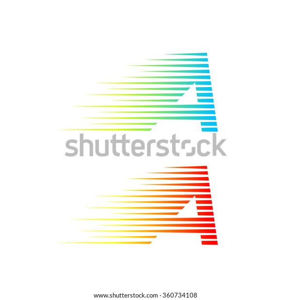 Abstract letter A logo,fast speed fire\
moving,quick energy sign for your orporate\
identity