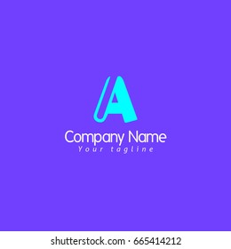 Abstract A letter logotype