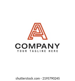 Abstract letter A logotype Modern logo idea sign Universal emblem vector icon.