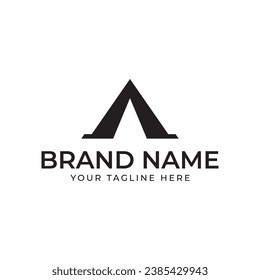 Abstract letter A logotype. Modern logo idea sign. Universal emblem vector icon