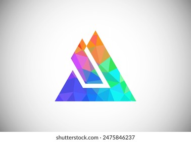 Letra Abstractas A logotipo. Plantilla de Vector de signo de idea de logotipo moderno