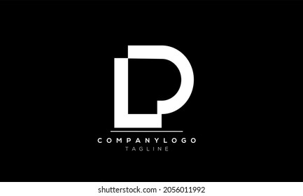 Abstract Letter LP PL L P Vector Logo Design Template