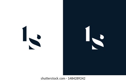 Abstract letter LS logo. This logo icon incorporate with abstract shape in the creative way.