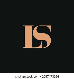 Abstract letter LS logo. This logo icon incorporate with abstract shape in the creative way. Professional trendy premium Business logo