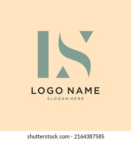 Abstract letter LS logo. This logo icon incorporates with abstract shape in the creative way.