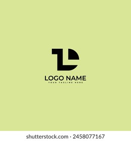 Letra Abstractas LTD, D T L Diseño de logotipo minimalista moderno