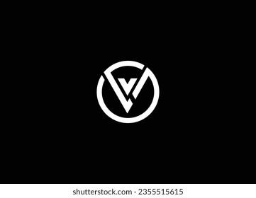 Abstract letter LV circle geometric design symbol logo vector. LV logo vector. LV circle vector. Initial LV letter Logo design vector template. Abstract letter logo design
