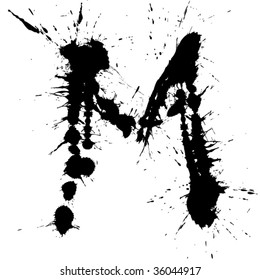 Abstract letter M