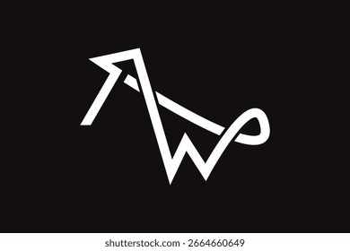abstrato letra m seta modelo de logotipo vetor