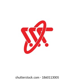 abstract letter m colorful motion arrow design logo vector