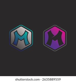Abstract Letter M Design for Logo in Vector Format