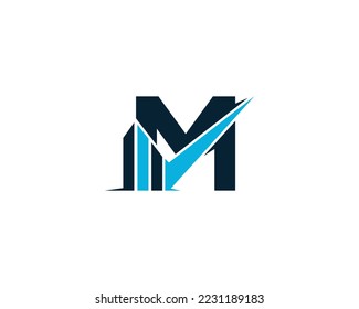 Abstract Letter M Finance and Marketing Logo Designs. Creative Accounting and Investment Vector Icon.