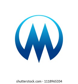Abstract Letter M Logo
