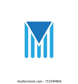 abstract letter M logo