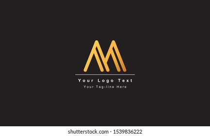 Abstract letter M logo design. Creative,Premium Minimal emblem design template. Graphic Alphabet Symbol for Corporate
Business Identity. Initial MM vector element