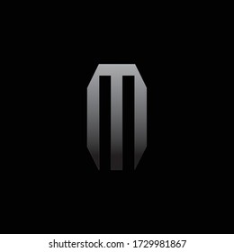 abstract letter m logo design. initial m logo
