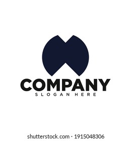 M Logo Círculo. Vector de logotipo inicial. Logotipo comercial.