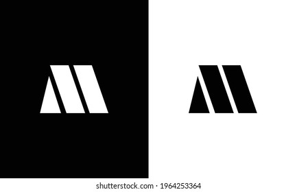 Abstract letter M logo design.