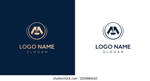 Abstrakter Buchstabe M Logo-Design, luxuriöser Stilbrief, Text M Symbol, Vektordesign