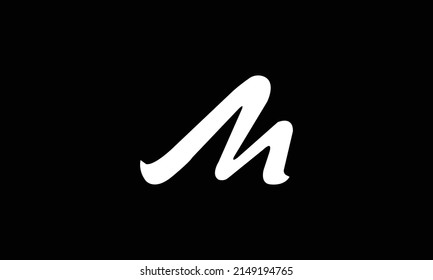 abstract letter M logo design