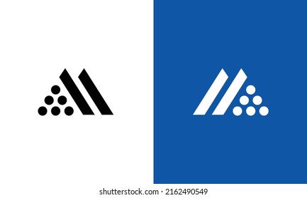 Abstract letter M logo design