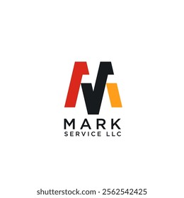 Abstract letter M logo design. Linear creative monochrome monogram. M with check mark logo concept. Premium business finance vector logotype