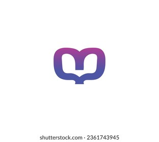 Abstract Letter M logo icon design template elements