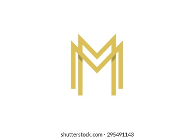 Abstract Letter M Logo, Icon Design Template. Corporate, Identity, Company, Brand, Branding, Logotype. Clean, Modern And Elegant Style