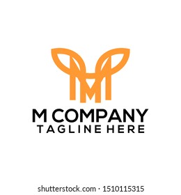 Abstract Letter M Logo Template Vector. Alphabet Logo Concept