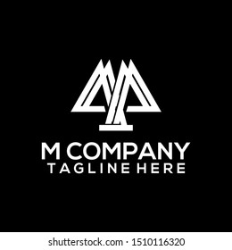 Abstract Letter M Logo Template Vector. Alphabet Logo Concept