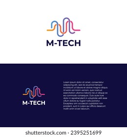 Abstract Letter M Logo Vector