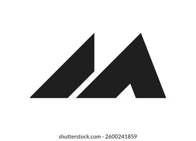 abstract letter m logo vector design template
