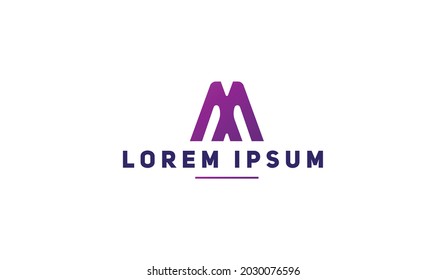 Letra abstracta M logotipo. Signo moderno de idea de logo. Icono de vector de emblema universal.