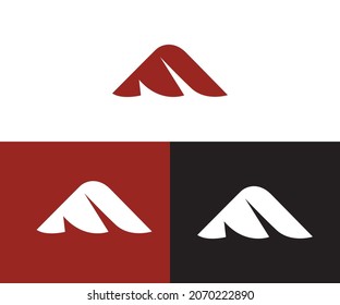 Letra abstracta M logotipo. Logo moderno