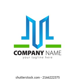 Letra abstracta logotipo M, signo de idea de logotipo moderno, icono de vector de emblema universal, elementos de plantilla de diseño de icono de logotipo de letra M
